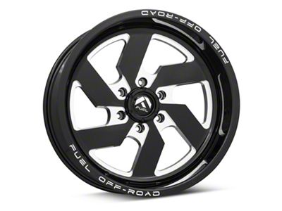 Fuel Wheels Triton Gloss Black Milled 6-Lug Wheel; 18x9; -12mm Offset (03-09 4Runner)