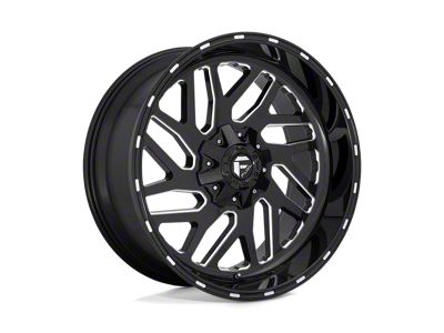 Fuel Wheels Triton Gloss Black Milled 6-Lug Wheel; 22x10; -19mm Offset (03-09 4Runner)