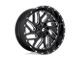 Fuel Wheels Triton Gloss Black Milled 6-Lug Wheel; 22x10; -19mm Offset (03-09 4Runner)