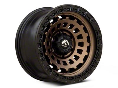 Fuel Wheels Zephyr Matte Bronze with Black Bead Ring 6-Lug Wheel; 17x9; -12mm Offset (03-09 4Runner)