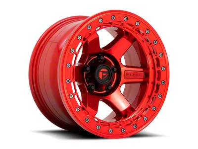 Fuel Wheels Block Beadlock Candy Red 6-Lug Wheel; 17x8.5; 0mm Offset (03-09 4Runner)