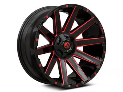 Fuel Wheels Contra Gloss Black with Red Tint 6-Lug Wheel; 22x10; -19mm Offset (03-09 4Runner)