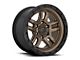 Fuel Wheels Ammo Matte Bronze with Black Bead Ring 6-Lug Wheel; 18x9; 1mm Offset (04-15 Titan)