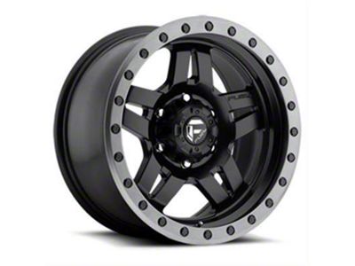 Fuel Wheels Anza Matte Black with Gunmetal Ring 6-Lug Wheel; 18x9; 19mm Offset (04-15 Titan)