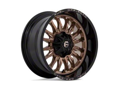 Fuel Wheels Arc Platinum Bronze with Black Lip 6-Lug Wheel; 20x10; -18mm Offset (04-15 Titan)