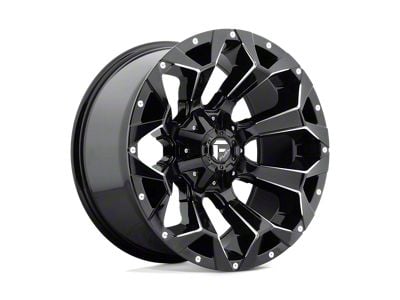 Fuel Wheels Assault Gloss Black Milled 6-Lug Wheel; 18x9; 19mm Offset (04-15 Titan)