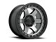 Fuel Wheels Block Matte Gunmetal with Black Ring 6-Lug Wheel; 18x9; -12mm Offset (04-15 Titan)