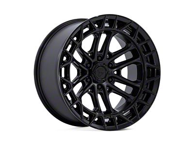 Fuel Wheels Celsius Matte Black with Gloss Black Lip 6-Lug Wheel; 20x9; 1mm Offset (04-15 Titan)