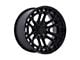 Fuel Wheels Celsius Matte Black with Gloss Black Lip 6-Lug Wheel; 20x9; 1mm Offset (04-15 Titan)