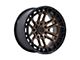 Fuel Wheels Celsius Matte Bronze with Matte Black Lip 6-Lug Wheel; 20x9; 1mm Offset (04-15 Titan)