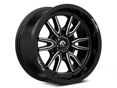 Fuel Wheels Clash Gloss Black Milled 6-Lug Wheel; 20x9; 1mm Offset (04-15 Titan)