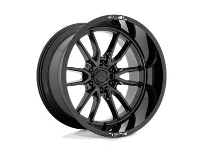 Fuel Wheels Clash Gloss Black 6-Lug Wheel; 22x12; -44mm Offset (04-15 Titan)