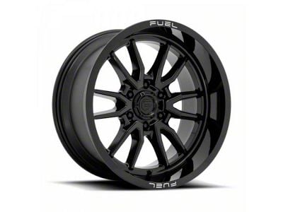 Fuel Wheels Clash Gloss Black 6-Lug Wheel; 24x12; -44mm Offset (04-15 Titan)