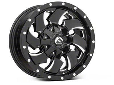 Fuel Wheels Cleaver Gloss Black Milled 6-Lug Wheel; 20x10; -18mm Offset (04-15 Titan)