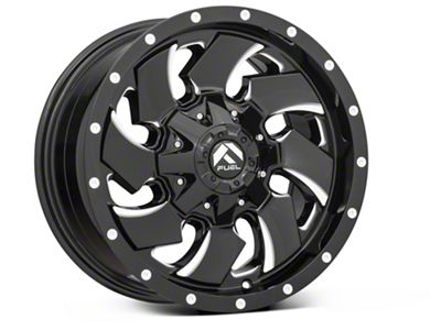 Fuel Wheels Cleaver Gloss Black Milled 6-Lug Wheel; 20x9; 1mm Offset (04-15 Titan)