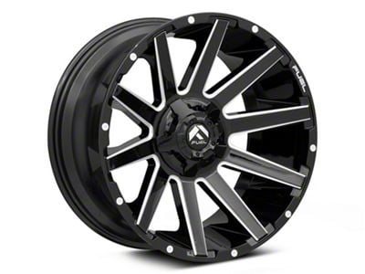 Fuel Wheels Contra Gloss Black Milled 6-Lug Wheel; 20x9; 20mm Offset (04-15 Titan)