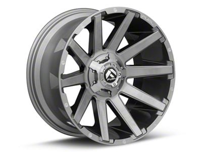 Fuel Wheels Contra Platinum Brushed Gunmetal with Tinted Clear 6-Lug Wheel; 22x12; -43mm Offset (04-15 Titan)