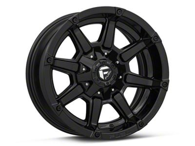 Fuel Wheels Coupler Gloss Black 6-Lug Wheel; 18x9; -12mm Offset (04-15 Titan)