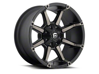 Fuel Wheels Coupler Matte Black Double Dark Tint 6-Lug Wheel; 18x9; 19mm Offset (04-15 Titan)