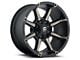 Fuel Wheels Coupler Matte Black with Double Dark Tint 6-Lug Wheel; 20x9; 20mm Offset (04-15 Titan)