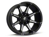 Fuel Wheels Coupler Matte Black Machined 6-Lug Wheel; 20x9; 1mm Offset (04-15 Titan)