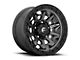 Fuel Wheels Covert Matte Gunmetal Black Bead Ring 6-Lug Wheel; 18x9; 20mm Offset (04-15 Titan)