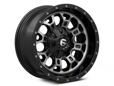 Fuel Wheels Crush Gloss Machined Double Dark Tint 6-Lug Wheel; 18x9; 1mm Offset (04-15 Titan)