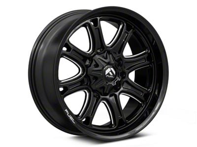 Fuel Wheels Darkstar Gloss Black Milled 6-Lug Wheel; 22x10; -18mm Offset (04-15 Titan)