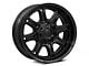 Fuel Wheels Darkstar Matte Black with Gloss Black Lip 6-Lug Wheel; 20x9; 1mm Offset (04-15 Titan)