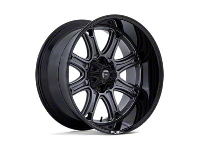 Fuel Wheels Darkstar Matte Gunmetal with Black Lip 6-Lug Wheel; 22x10; 10mm Offset (04-15 Titan)