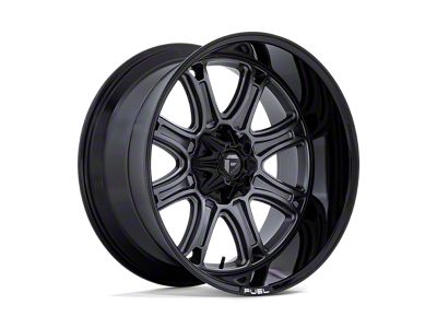 Fuel Wheels Darkstar Matte Gunmetal with Black Lip 6-Lug Wheel; 22x9; 1mm Offset (04-15 Titan)