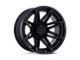 Fuel Wheels Fusion Forged Brawl Matte Black with Gloss Black Lip 6-Lug Wheel; 20x10; -18mm Offset (04-15 Titan)