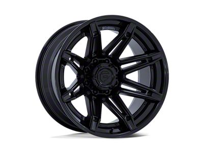 Fuel Wheels Fusion Forged Brawl Matte Black with Gloss Black Lip 6-Lug Wheel; 24x12; -44mm Offset (04-15 Titan)