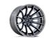 Fuel Wheels Fusion Forged Burn Gloss Black Brushed Dark Tinted Clear 6-Lug Wheel; 22x12; -44mm Offset (04-15 Titan)