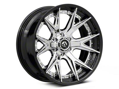 Fuel Wheels Fusion Forged Catalyst Chrome with Gloss Black Lip 6-Lug Wheel; 20x9; 1mm Offset (04-15 Titan)