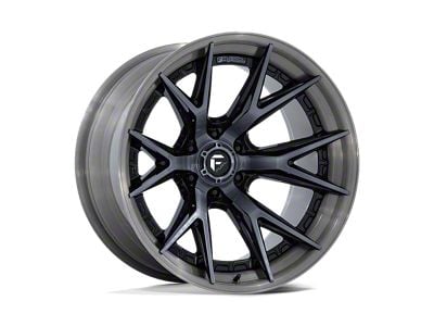 Fuel Wheels Fusion Forged Catalyst Gloss Black Brushed Dark Tinted Clear 6-Lug Wheel; 22x10; -18mm Offset (04-15 Titan)