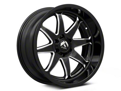 Fuel Wheels Hammer Gloss Black Milled 6-Lug Wheel; 20x10; -18mm Offset (04-15 Titan)