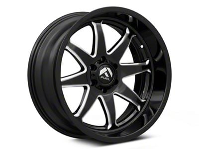 Fuel Wheels Hammer Gloss Black Milled 6-Lug Wheel; 22x10; -18mm Offset (04-15 Titan)