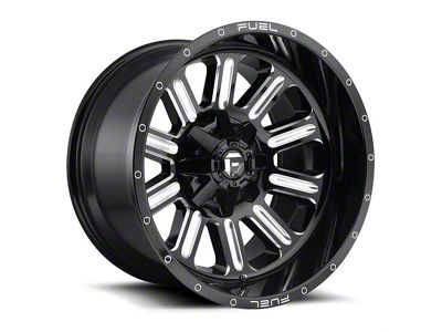 Fuel Wheels Hardline Gloss Black Milled 6-Lug Wheel; 18x9; -12mm Offset (04-15 Titan)