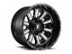 Fuel Wheels Hardline Gloss Black Milled 6-Lug Wheel; 18x9; -12mm Offset (04-15 Titan)