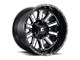 Fuel Wheels Hardline Gloss Black Milled 6-Lug Wheel; 18x9; 20mm Offset (04-15 Titan)