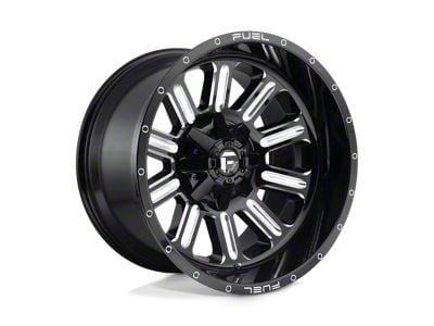 Fuel Wheels Hardline Gloss Black Milled 6-Lug Wheel; 20x9; 20mm Offset (04-15 Titan)