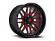 Fuel Wheels Ignite Gloss Black Red Tinted 6-Lug Wheel; 20x9; 19mm Offset (04-15 Titan)