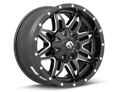 Fuel Wheels Lethal Matte Black Milled 6-Lug Wheel; 18x9; 1mm Offset (04-15 Titan)