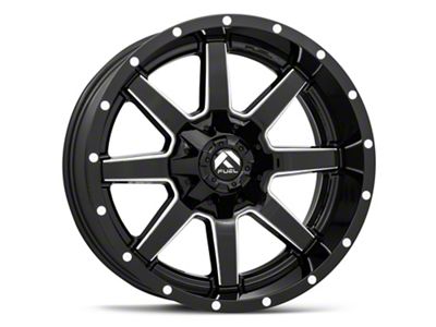 Fuel Wheels Maverick Gloss Black Milled 6-Lug Wheel; 18x9; 1mm Offset (04-15 Titan)