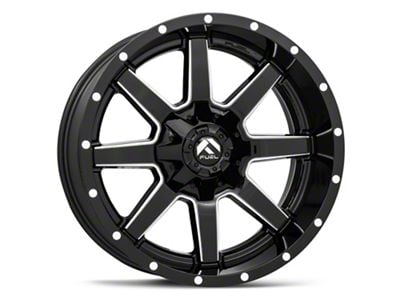 Fuel Wheels Maverick Gloss Black Milled 6-Lug Wheel; 18x9; 20mm Offset (04-15 Titan)