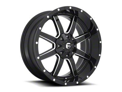 Fuel Wheels Maverick Gloss Black Milled 6-Lug Wheel; 20x10; -6mm Offset (04-15 Titan)