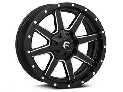 Fuel Wheels Maverick Gloss Black Milled 6-Lug Wheel; 20x9; 1mm Offset (04-15 Titan)