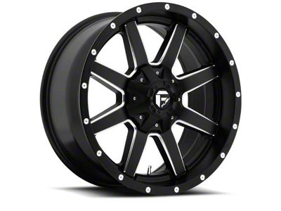 Fuel Wheels Maverick Matte Black Milled 6-Lug Wheel; 18x9; 19mm Offset (04-15 Titan)