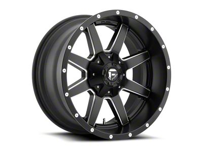 Fuel Wheels Maverick Matte Black Milled 6-Lug Wheel; 22x10; 10mm Offset (04-15 Titan)